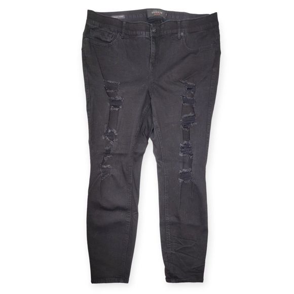 Torrid Bombshell Skinny Premium Stretch High-Rise Destructed Jean 20R - Picture 1 of 6